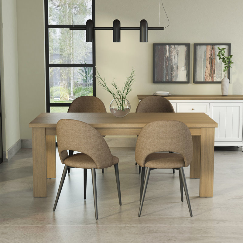 Tullett Dining Table, Light Brown