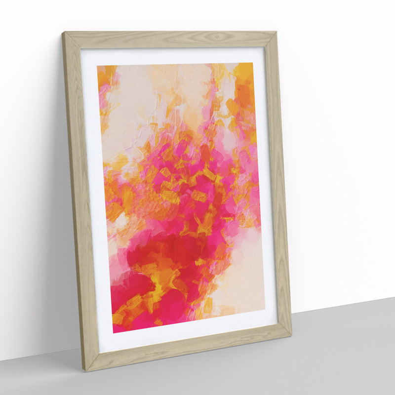 Enticing Abstract - Framed Print, 46cm H x 34cm W, Oak