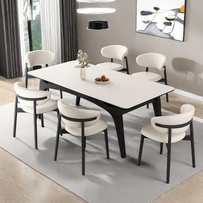 Ensemble de table de salle à manger moderne et minimaliste, H 29,5 po x L 70,9 po x l 31,5 po