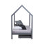 Raleigh 2 Drawer Solid Wood House Beds-1905171639