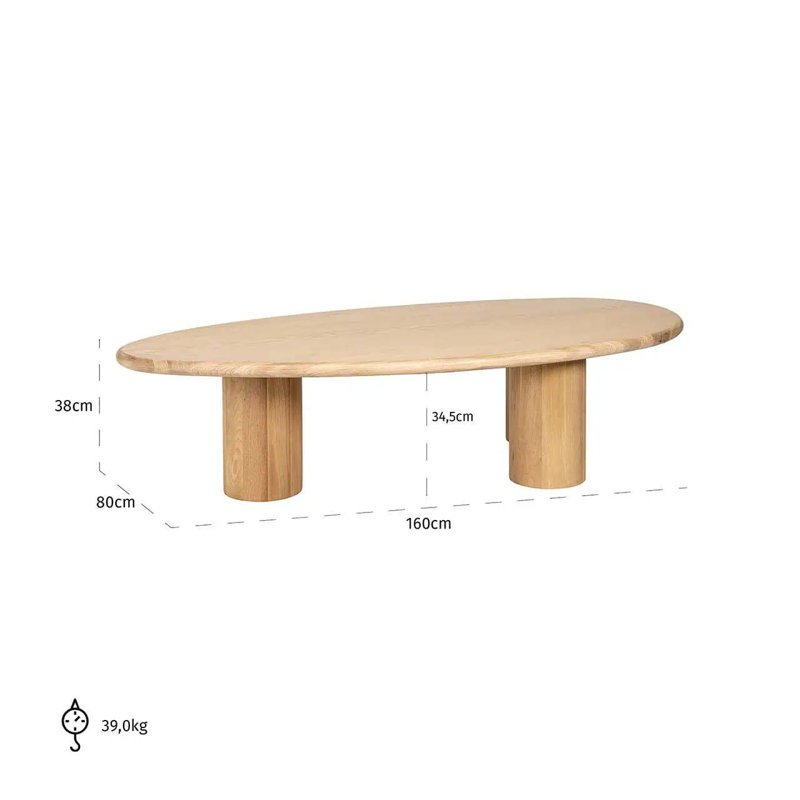 Oakley Single Coffee Table