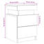 Daukarah 35cm W Manufactured Wood Bedside Table-672998388