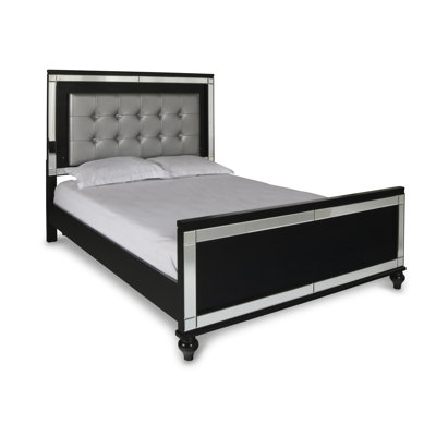 Sherley Vegan Leather Platform Bed