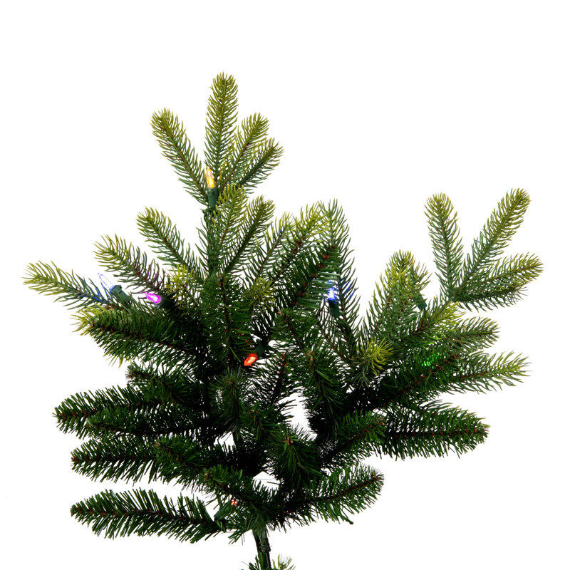 7.5' H Lighted Artificial Fir Christmas Tree