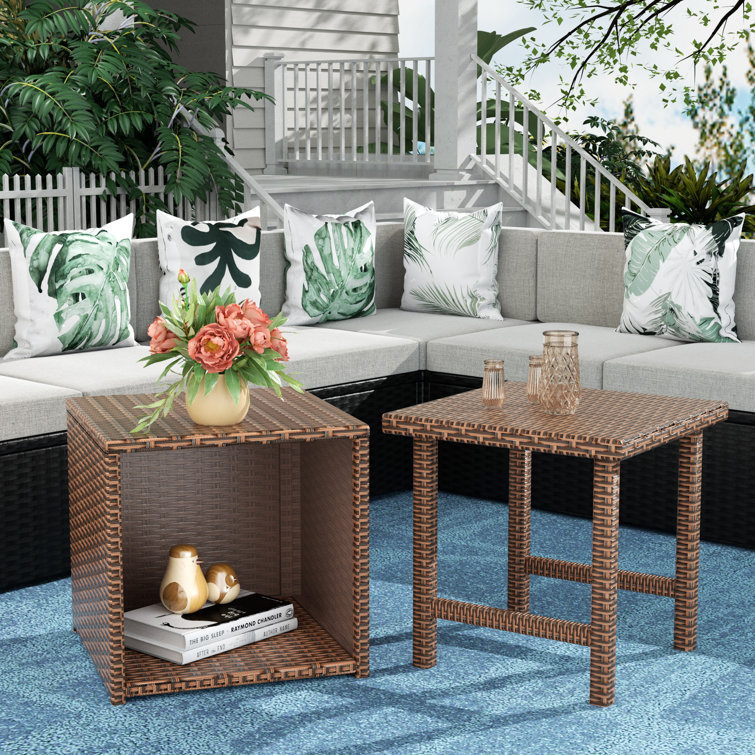 Victoriah Square Outdoor Side Table