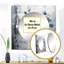 Delimar - Grand miroir carré pour décoration murale feuilles-1424788814