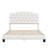 Upholstered Platform Bed With Saddle Curved Headboard And Diamond Tufted Details-193094034