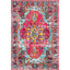 Tapis rose à motif bohème rétro tissé à la machine Performance Juliemarie