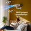 Support pour projecteur de plafond et mural Onkron pour projecteurs jusqu'à 22 lb - Support de projecteur extensible et réglable en hauteur avec pivot et inclinaison, support universel / accessoires pour projecteurs vidéo - blanc