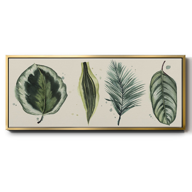 Palm Line- Framed Canvas