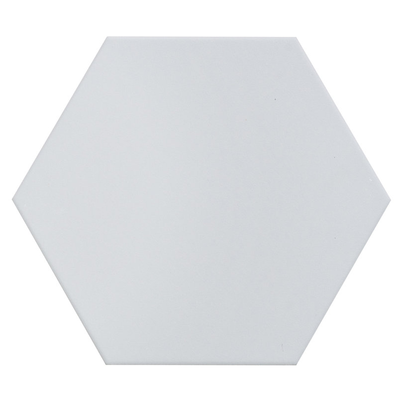 Milan Hexagon 8" x 9.5" Porcelain Floor & Wall Tile, Silver