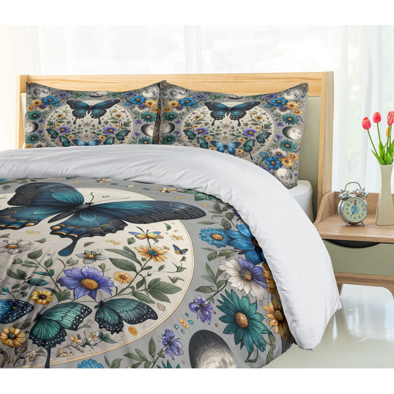 Boho Duvet Cover, California King Duvet Cover + 2 Standard Shams