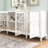Retha 84in Wooden 4 Door Credenza in White-948867808