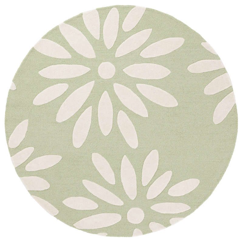Tapis en laine touffeté à la main pour enfants Sveva, Rond 4 pi