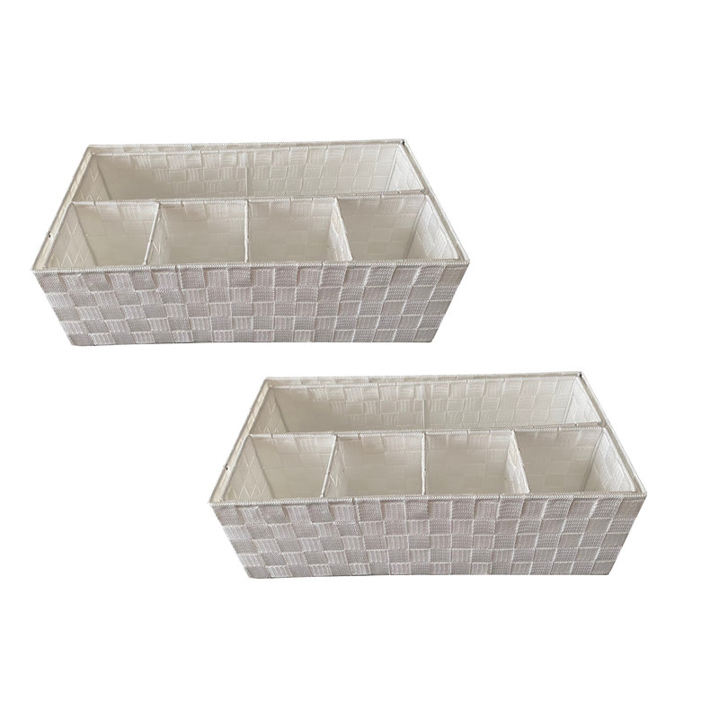 Rebrilliant Decorative Bin, White