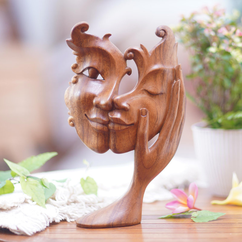  Handmade Lovely Sisterhood Wood Sculpture
