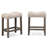 Button Tufted Counter Height Stool, Set of 2-424456319