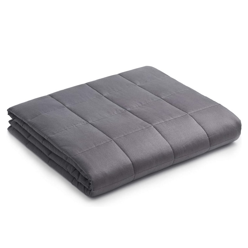 Couverture 100% coton , Double, 15, Gris foncé