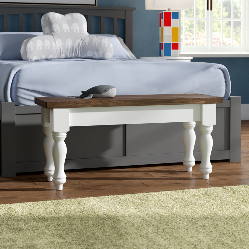 Gephart Solid Wood Bench, 17" H x 30" W x 12" D