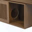 Meuble télé extensible Mid-Century 2 en 1 pour chat (jusqu'à 100 po), boîte de litière avec grattoir pour chat