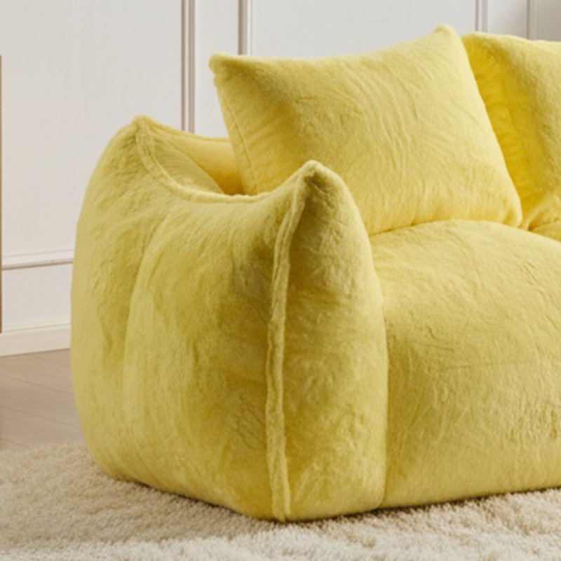 Fauteuil de lecture Loveseat Leisure, Tissu jaune