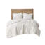 Édredon brodé en fausse fourrure, taille simple, coquillage
