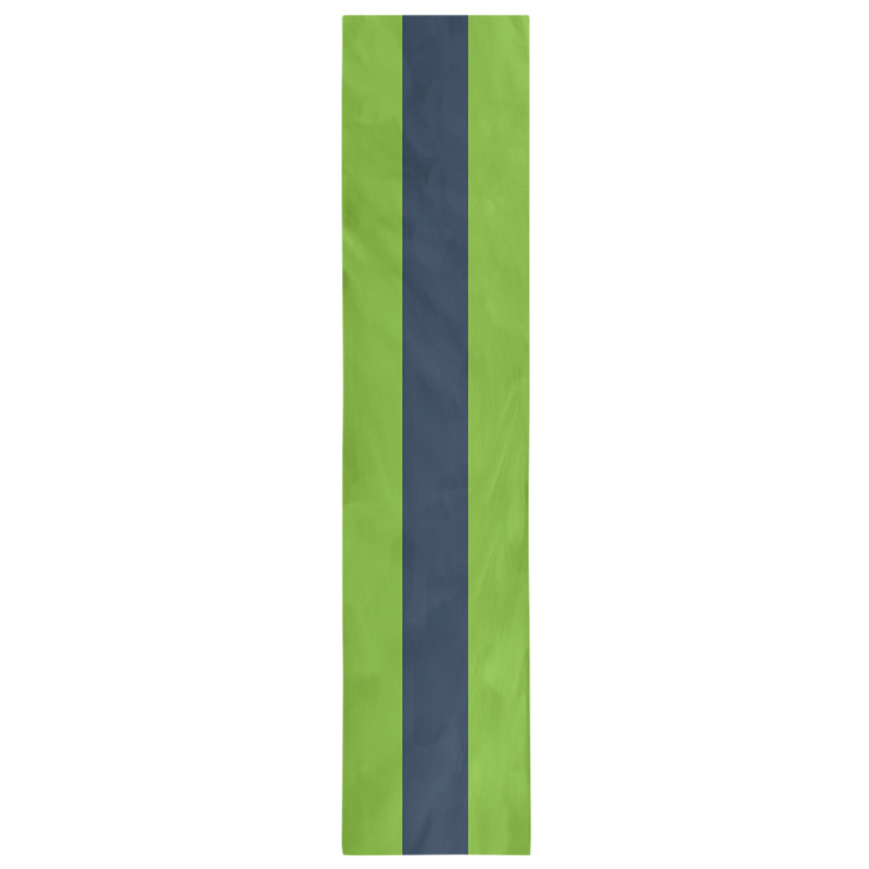 Minnesota Basketball Table Runner, 90" L x 16" W, Aurora Green/Navy/Aurora Green, Cotton Twill