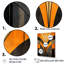 Vecteurs orange et gris - formes abstraites, art mural-348287517-348287511