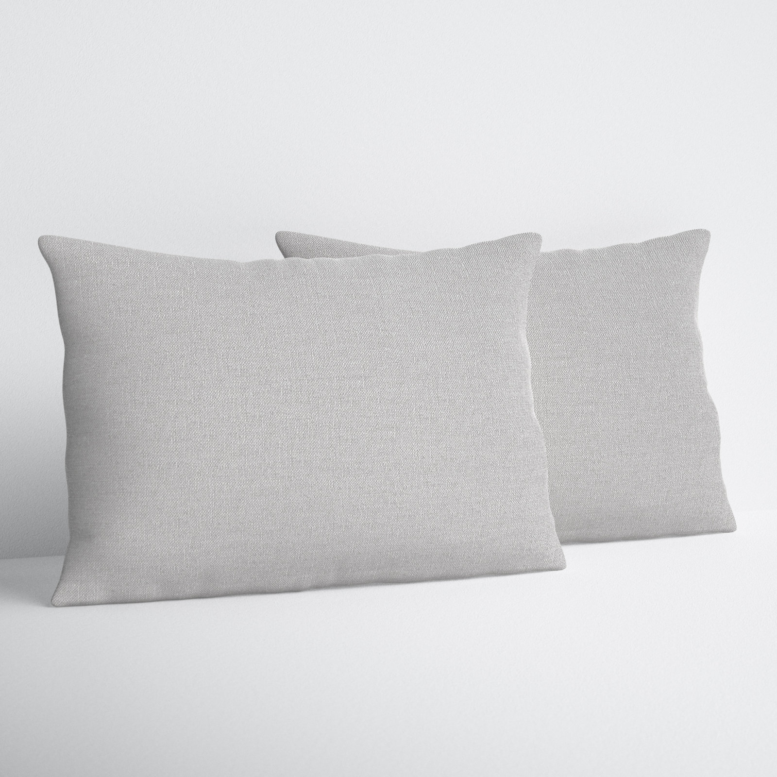 Easton Sunbrella Weather Resistant Lumbar Pillows (Set of 2), 14" x 24", Cast Pumice
