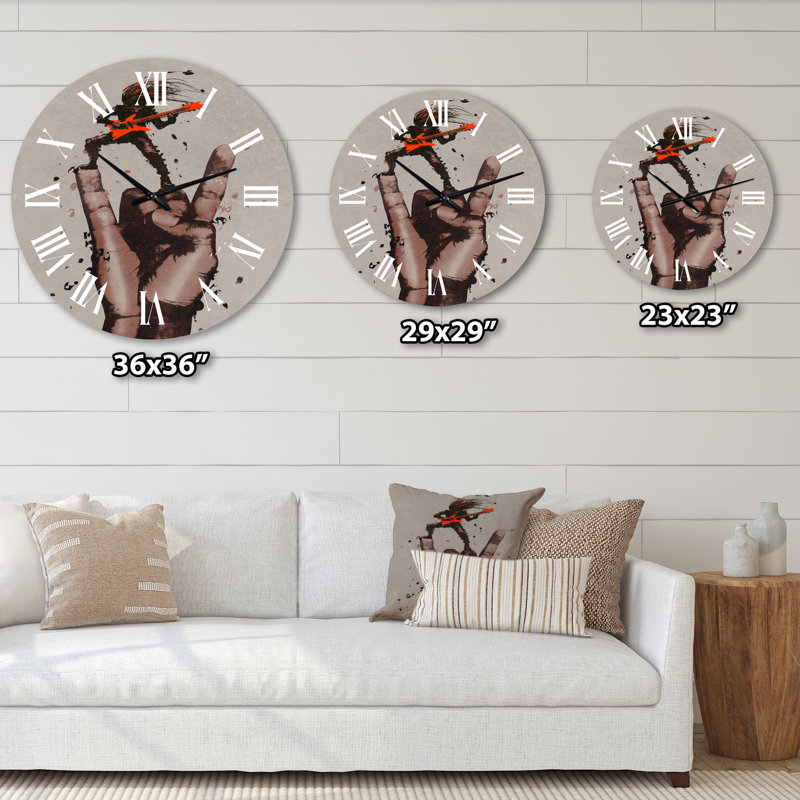 Horloge murale Rock and Roll, Moyenne