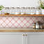 Aubreyana 30 x 30 cm PVC Tile in Pink