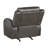 Patsy Manual Rocker Recliner Chair, Gray Polished Microfiber