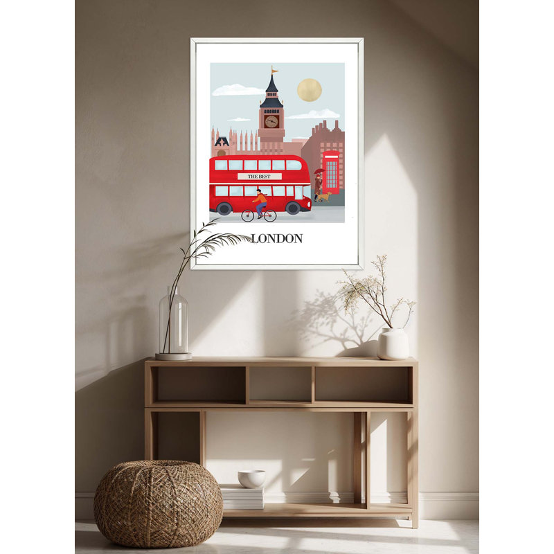 London Travel Poster - Framed, Small