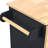 Kitchen Island With Power Outlet,Kitchen Storage Island With Drop Leaf And Rubber Wood,Open Storage And Wine Rack,5 Wheels,With Adjustable Storage For Home, Kitchen, And Dining Room