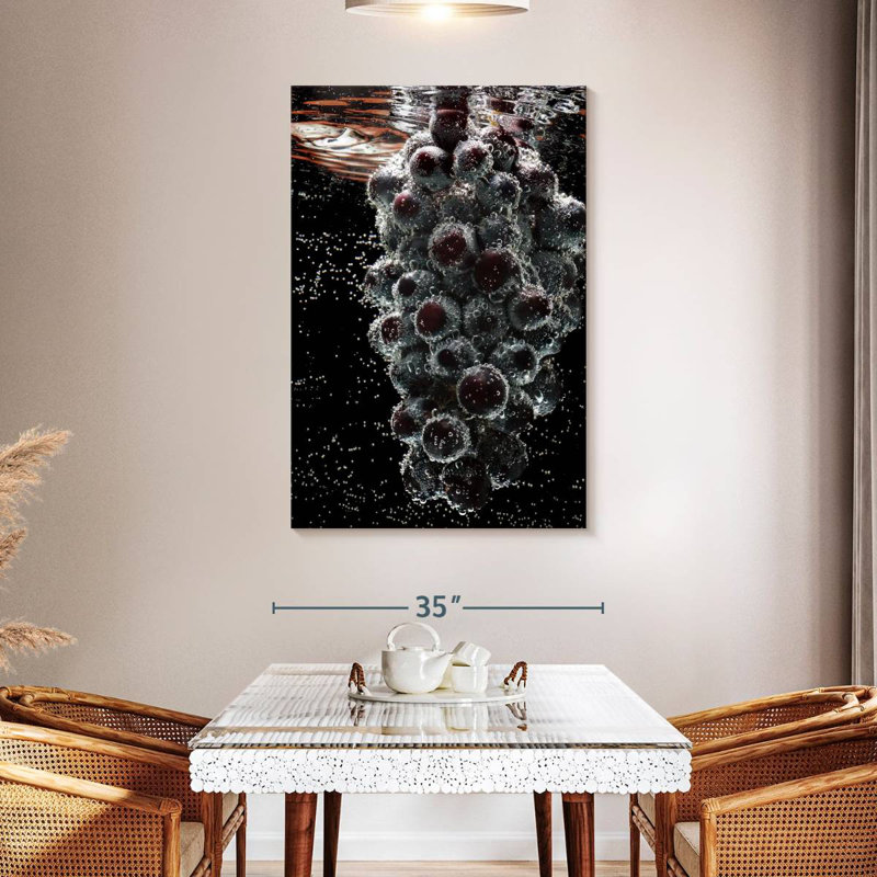 Yarlin Submerged Grapes, 48" H x 32" W