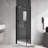 28 "W X 72"H Pivot Shower Door In Matte Black