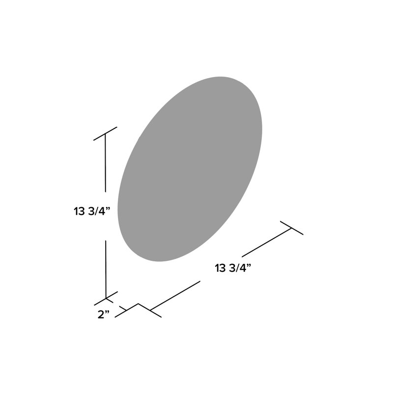Horloge murale 13,8 po moon dome