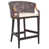 Gray/White Seat/Brown Frame