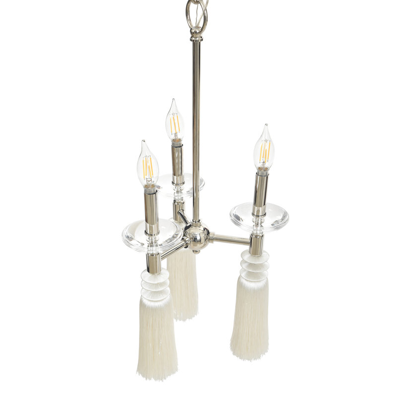 Lustre à pampille Marquette - Nickel poli, Nickel poli