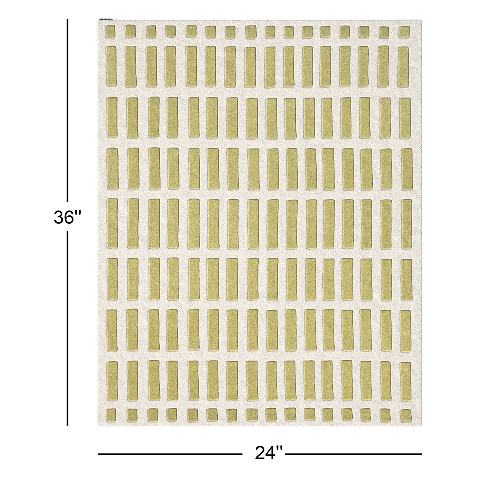 Jason Wu Maize Olive Rug, Rectangle 2' x 3'