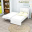 Lit plateforme simple tapissier avec lit gigogne simple et tête de lit-130025222