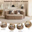 Canapé-lit en coquille d'œuf, canapé convertible désossé de 78,74 po avec tissu moelleux doux, éponge à haute densité 33D, canapé-lit sans assemblage avec coussins pour le salon, la chambre à coucher et la chambre à coucher-516788063