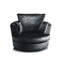 Romelia Velvet Swivel Barrel Chair-903667100