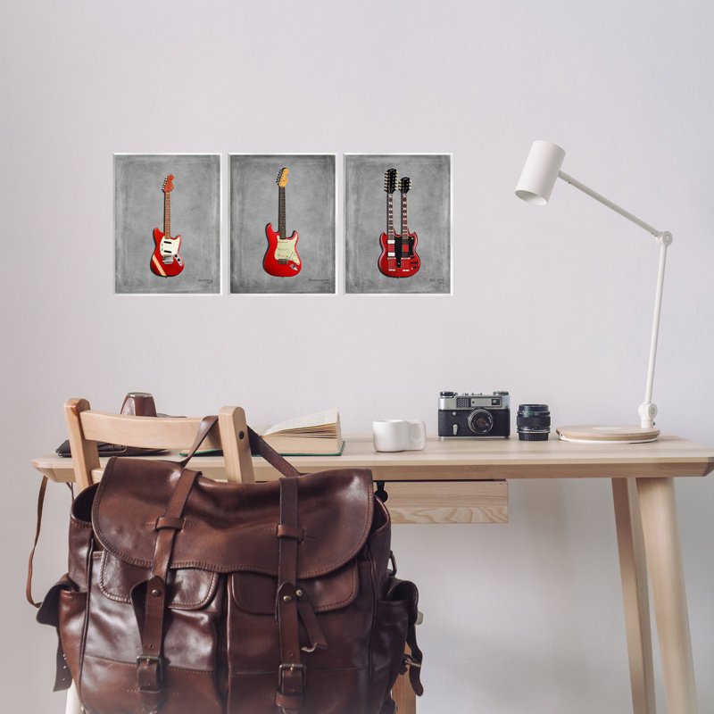 Red Guitars Collection Wall Plaque, design by Mark Rogan