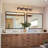 Textured Coffee Bronze Vanity Lights With Clear Glass Shade-331994934-302156045