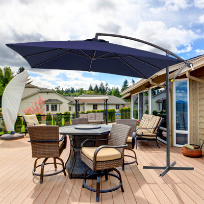 Vincenza 98.4" Cantilever Umbrella with Crank