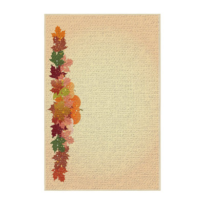 Tapis brun en coton de couleur pour la salle de thanksgiving