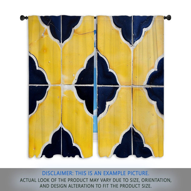 Paire de rideaux obscurcissant en polyester Alexsandra, L 20 po x L 52 po