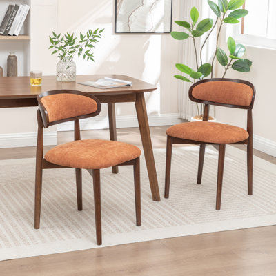 Upholstered Solid Wood Dining Chair Side Chair