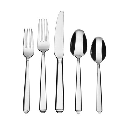 20/40-Piece Forged Stainless Steel Flatware Set – Heavy-Duty Silverware Service for 4/8, Ideal for Weddings, Banquets & Everyday Dining